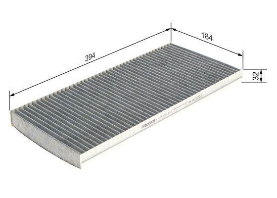 BOSCH 1987432410 Cabin Air Filter 394mm Fits Mercedes-Benz A-Class B-Class