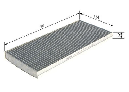 BOSCH 1987432410 Cabin Air Filter 394mm Fits Mercedes-Benz A-Class B-Class