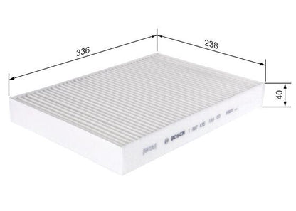 BOSCH 1987435103 Cabin Air Filter 336mm Fits Volvo S60 S90 V60 V90 XC60 XC90