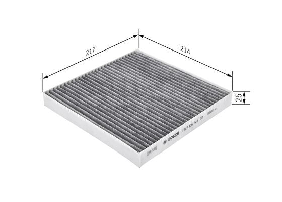 BOSCH 1987435544 Cabin Air Filter Fits Renault Twingo Smart Forfour Fortwo