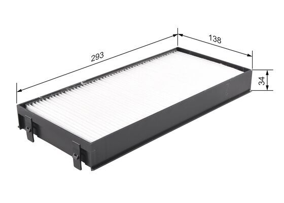 BOSCH 1987432219 Cabin Air Filter 293mm Length Particulate Fits BMW X5 X6