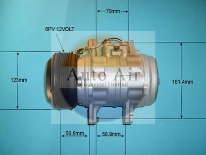 AUTO AIR 14-6095R Air Compressor A/C Air Conditioning Fits Porsche 924 944 968