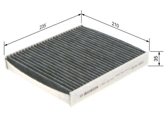 BOSCH 1987432413 Cabin Air Filter Fits Ford Focus Volvo C30 C70 S40 V50