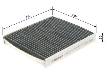 BOSCH 1987432413 Cabin Air Filter Fits Ford Focus Volvo C30 C70 S40 V50