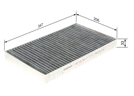 BOSCH 1987432495 Cabin Air Filter Fits Mercedes-Benz Viano Vito Vito/Mixto