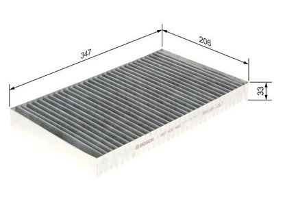 BOSCH 1987432495 Cabin Air Filter Fits Mercedes-Benz Viano Vito Vito/Mixto