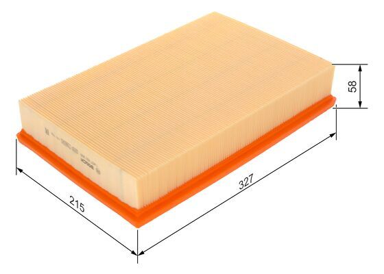 BOSCH 1457433300 Air Filter 327mm Fits Volvo S60 S80 V70 XC70 Cross Country