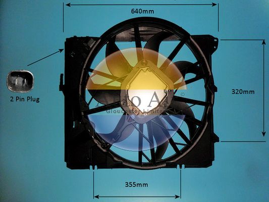 AUTO AIR 05-1052 Radiator Fan Electric Motor Centre For BMW 1 Series 3 Series X1