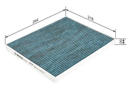 BOSCH 0986628514 Cabin Air Filter Fits Citroën Fiat Opel Peugeot Vauxhall