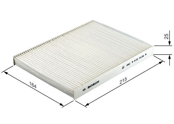 BOSCH 1987432072 Cabin Air Filter Fits Fiat Doblo Idea Punto Lancia Musa