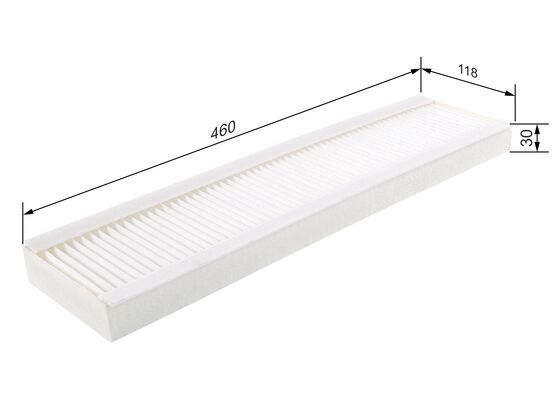 BOSCH 1987432082 Cabin Air Filter 460mm Length Particulate 30mm Height Fits Mini
