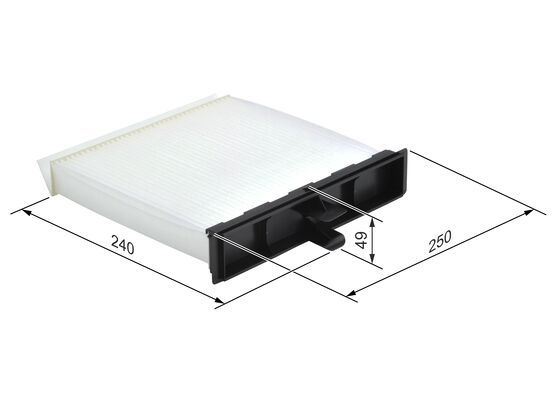 BOSCH 1987432094 Cabin Air Filter 236mm Fits Renault Grand Scenic Scenic