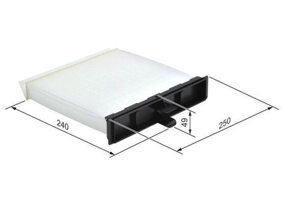 BOSCH 1987432094 Cabin Air Filter 236mm Fits Renault Grand Scenic Scenic