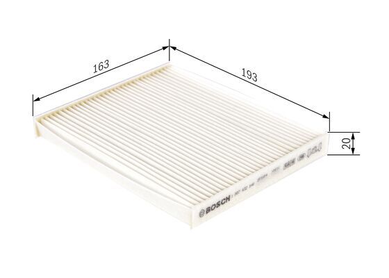 BOSCH 1987432148 Cabin Air Filter Fits Nissan Pixo Suzuki Alto Alto K10