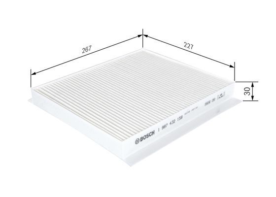 BOSCH 1987432158 Cabin Air Filter Fits Hyundai Coupe Elantra Lantra Matrix