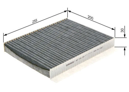 BOSCH 1987432354 Cabin Air Filter 255mm 30mm Height Fits Citroën Xsara Picasso