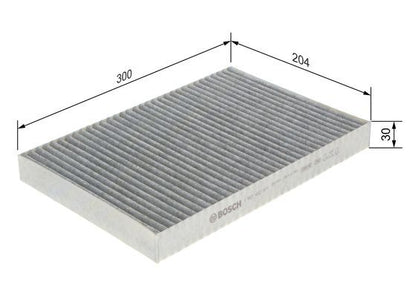 BOSCH 1987432371 Cabin Air Filter 300mm Fits Audi A4 A6 Allroad Seat Exeo