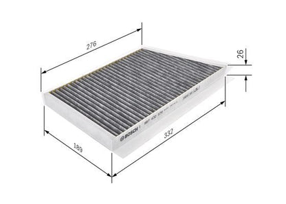 BOSCH 1987432570 Cabin Air Filter Engine Compartment Fits CLC-Class CLK