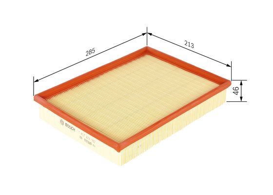 BOSCH 1457429987 Air Filter 285mm Insert Fits Volvo 740 760 780 940 960 S90 V90