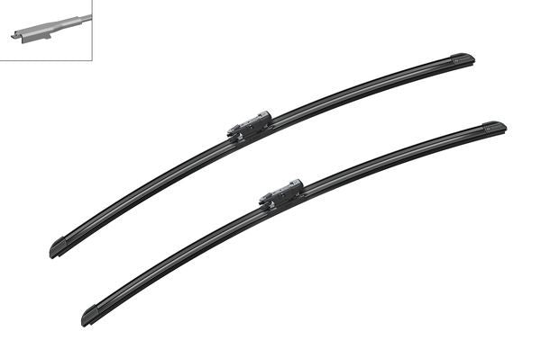 2 x BOSCH AEROTWIN A136S Flat Wiper Blades (Pair) 630/630mm Length Fits Iveco