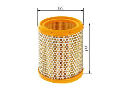 BOSCH 1457433227 Air Filter 128.5mm Outer Ø Insert Fits Citroën Daewoo Peugeot