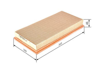 BOSCH 1457433276 Air Filter Fits Mitsubishi Carisma Space Star Volvo S40 V40