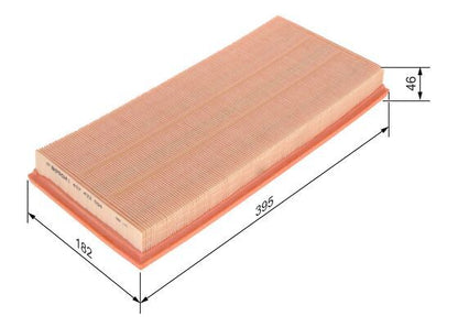 BOSCH 1457433594 Air Filter 395mm Insert Fits Mercedes-Benz A-Class B-Class