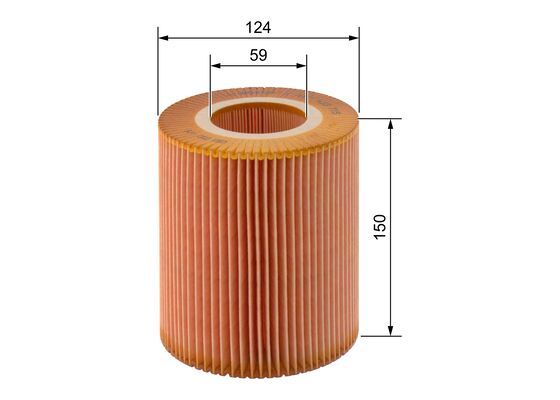 BOSCH 1457433715 Air Filter 123mm Outer Ø Insert For Mercedes-Benz A-Class Vaneo