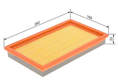 BOSCH 1987429051 Air Filter 281mm Length Insert Fits Ford Infiniti Nissan Subaru