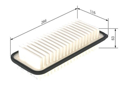 BOSCH 1987429177 Air Filter Insert For Toyota Yaris Verso / Fun Cargo Yaris/Vitz