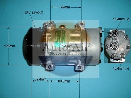 AUTO AIR 14-8074 Air Conditioning Compressor A/C Fits Renault Espace Laguna