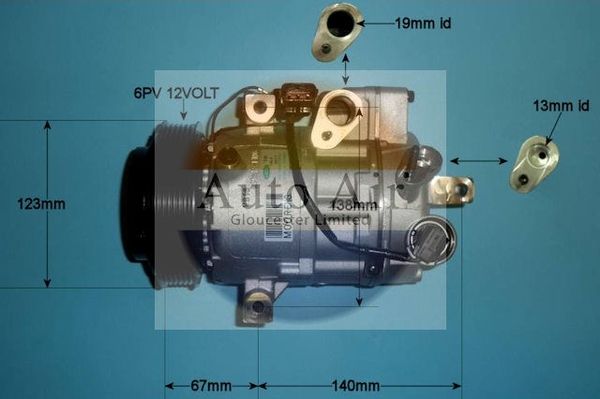 AUTO AIR 14-9773 Air Conditioning Compressor Fits Hyundai ix35 Kia Sportage