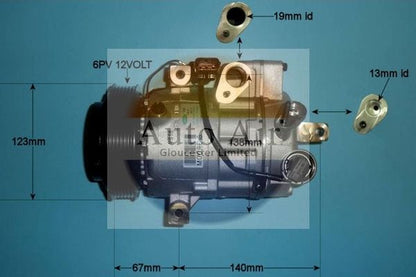 AUTO AIR 14-9773 Air Conditioning Compressor Fits Hyundai ix35 Kia Sportage