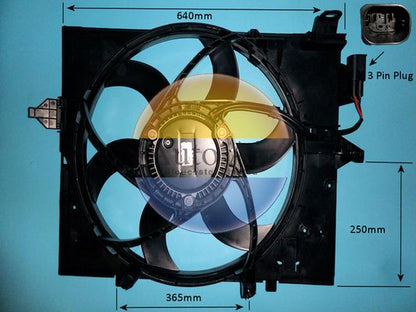 AUTO AIR 05-1183 Radiator Fan Electric Motor Centre Fits BMW 5 Series 6 Series