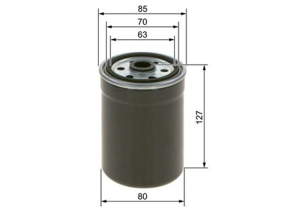 BOSCH 1457434154 Fuel Filter Fits MOTEURS BAUDOUIN.S.A LOMBARDINI NEW HOLLAND
