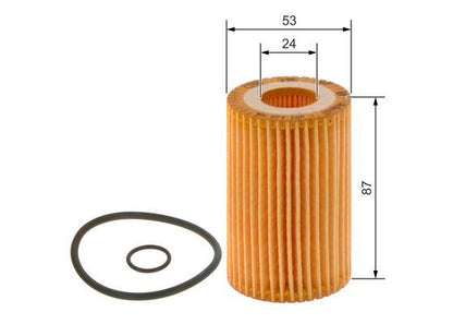 BOSCH 1457429184 Oil Filter 53mm Ø Insert Fits Renault Clio Kangoo Thalia Twingo