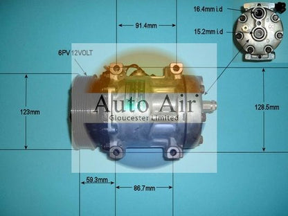 AUTO AIR 14-8094 Air Conditioning Compressor Fits Mitsubishi Renault Volvo