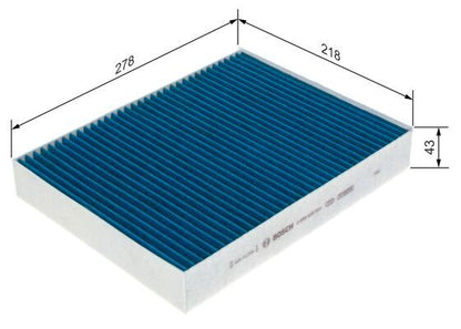 BOSCH 0986628591 Cabin Air Filter 278mm Fits Porsche Cayenne VW Touareg