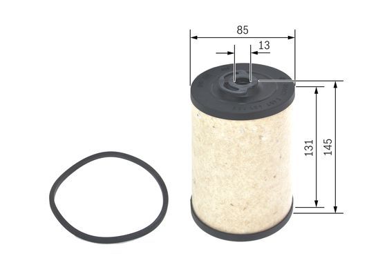 BOSCH 1457431159 Fuel Filter 84.5mm Ø Fits KAWASAKI KAYSER VM KRAUSS-MAFFEI MTU