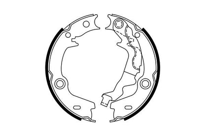 BOSCH 0986487761 Parking Brake Shoe Set Rear Fits Hyundai Accent Kia Rio