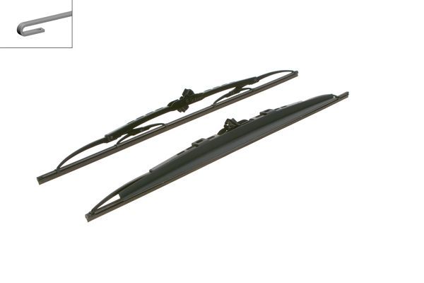 2x BOSCH Wiper Blades (Pair) Fits Audi Cadillac Chevrolet Chrysler Citroen Dodge