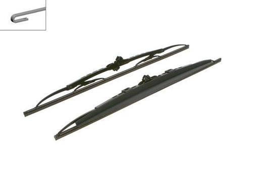 2x BOSCH Wiper Blades (Pair) Fits Audi Cadillac Chevrolet Chrysler Citroen Dodge