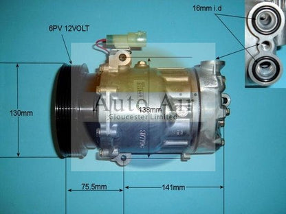 AUTO AIR 14-1261 Air Compressor A/C Air Con Air Conditioning Fits MG Rover