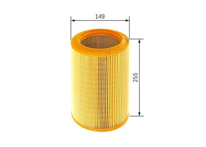 BOSCH 1457433329 Air Filter 149mm Ø Fits Alfa Romeo 166 Lancia Lybra Thesis