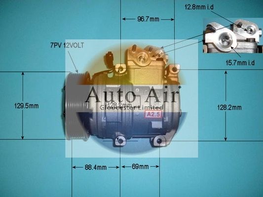 AUTO AIR 14-1443 Air Compressor A/C Air Con Air Conditioning Fits Kia Sorento