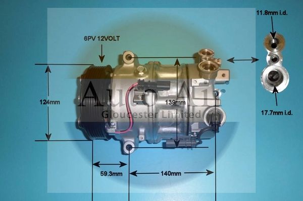 AUTO AIR 14-1662 Air Compressor A/C Air Conditioning Fits Vauxhall Insignia