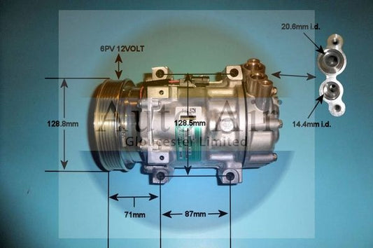 AUTO AIR 14-1833 Air Conditioning Compressor Fits Nissan Qashqai/Qashqai+2