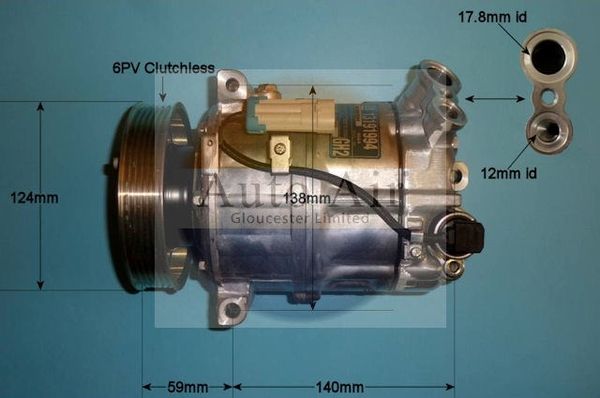 AUTO AIR 14-2058 Air Conditioning Compressor Fits Vauxhall Signum Vectra