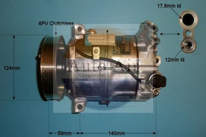 AUTO AIR 14-2058 Air Conditioning Compressor Fits Vauxhall Signum Vectra