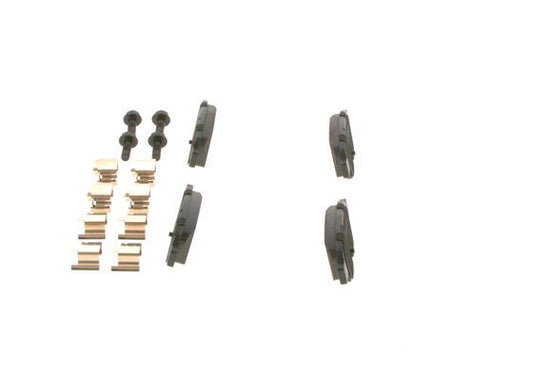 BOSCH 0986494030 Disc Brake Pad Set Rear Low-Metallic Fits Alfa Romeo Fiat